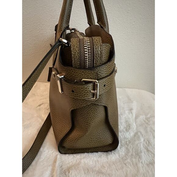 Henry Bendel Carlyle Purse top Handle Shoulder Bag Womens Brown Good Condition - Picture 6 of 16